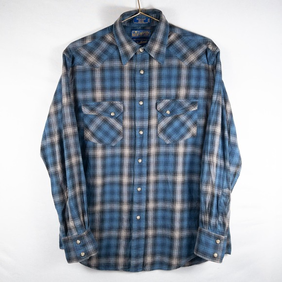 Pendleton Other - Lucky Brand Pendleton Plaid Button Down Snap Flannel Cotton Wool Small